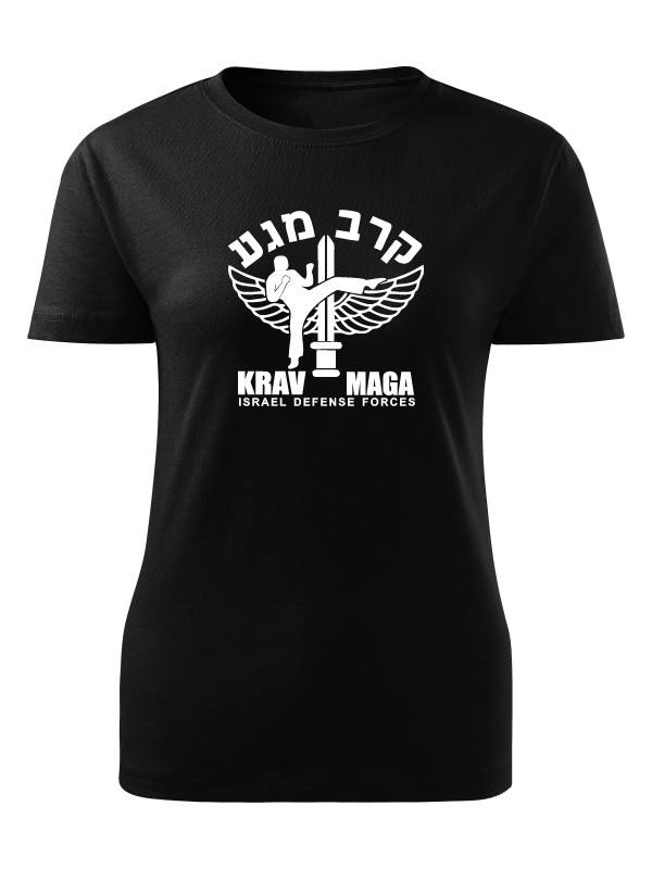AKCE Dámské tričko IDF Krav Maga - černé, XL