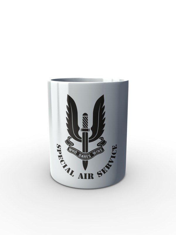 Bílý hrnek SAS Special Air Service