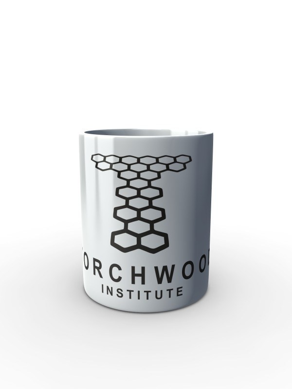 Bílý hrnek Torchwood