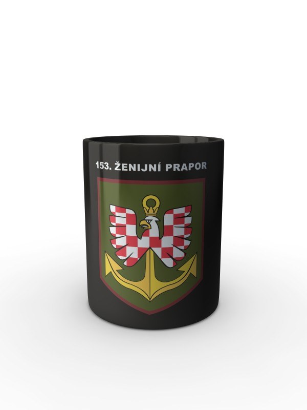 Černý hrnek 153. ženijní prapor
