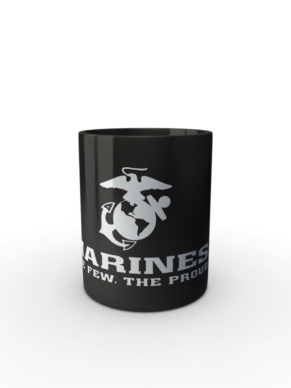 Černý hrnek EGA Marines The Few The Proud