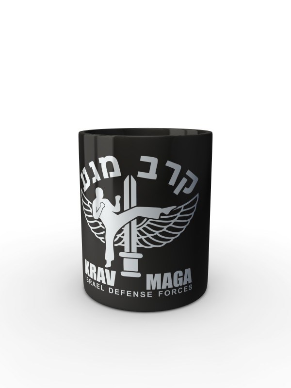 Černý hrnek IDF Krav Maga