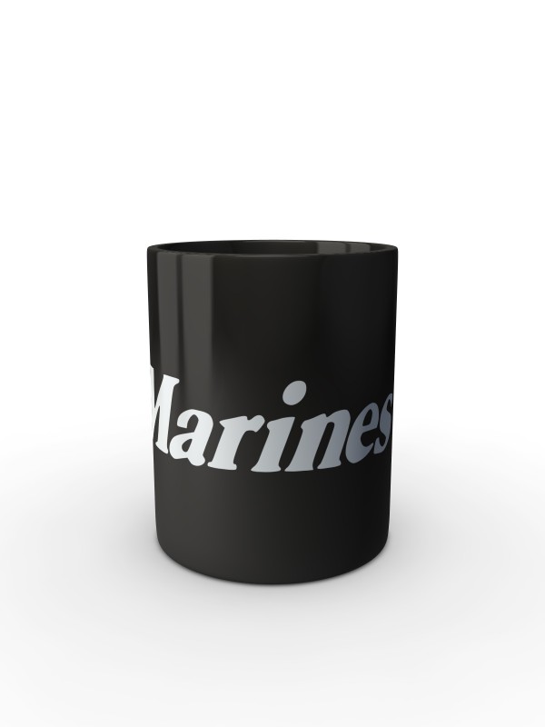 Černý hrnek Marines