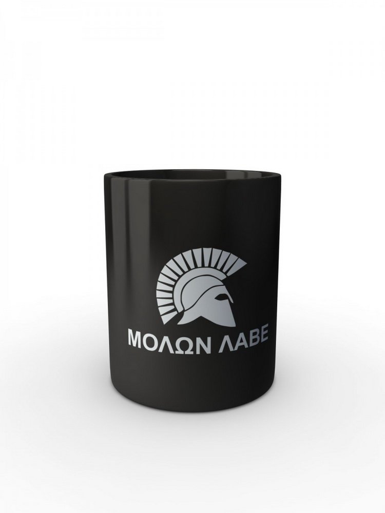 Černý hrnek MOLON LABE One Line
