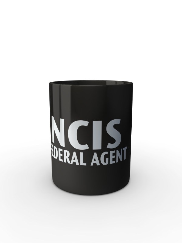 Černý hrnek NCIS Federal agent