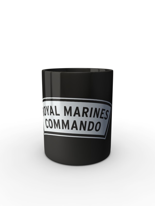 Černý hrnek ROYAL MARINES COMMANDO