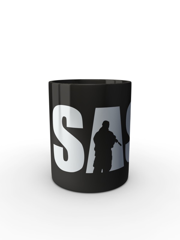 Černý hrnek SAS Rifleman