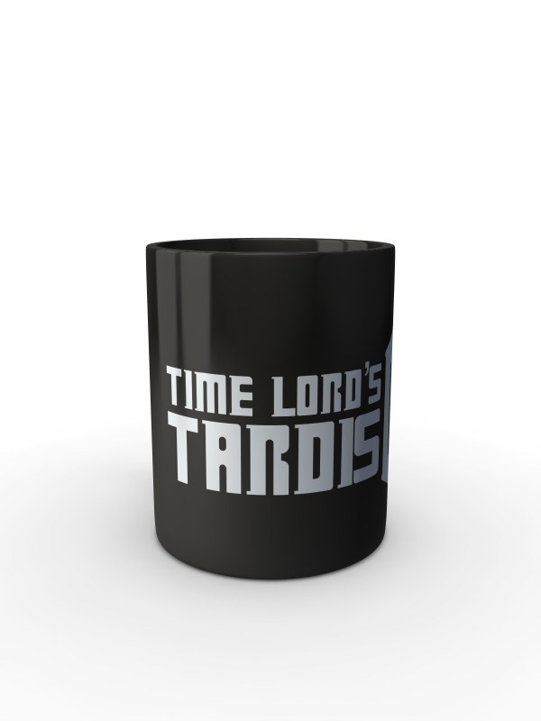 Černý hrnek Time Lord's Tardis