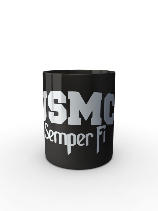 Černý hrnek USMC Semper Fi