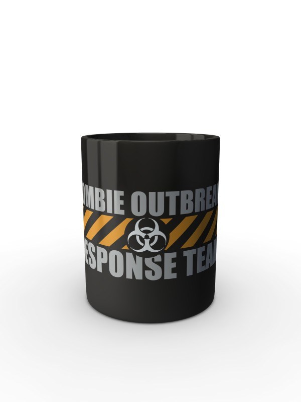 Černý hrnek Zombie Outbreak Response Team