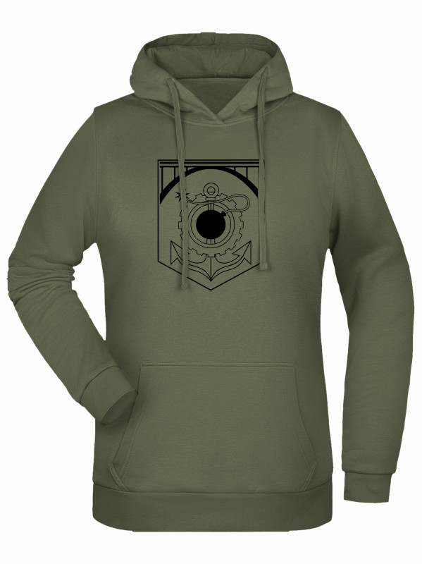 D&aacute;msk&aacute; mikina s kapuc&iacute; 152. ženijn&iacute; prapor