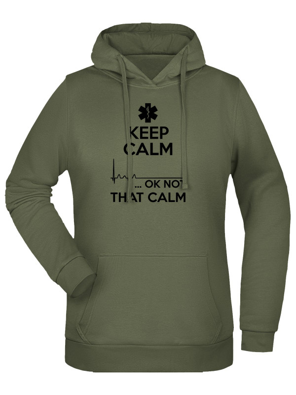 Dámská mikina s kapucí EMT KEEP CALM