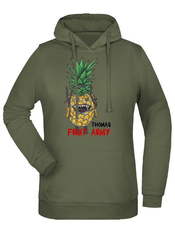 Dámská mikina s kapucí Thomas - Fruit army