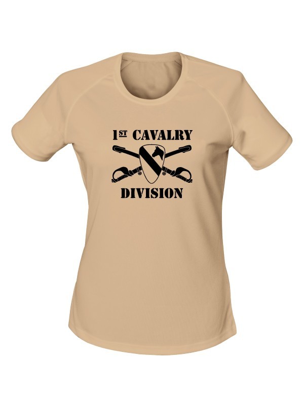 Dámské funkční tričko 1st Cavalry Division Sabres and Horse