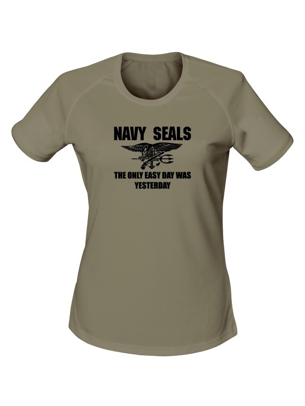 Dámské funkční tričko United States NAVY SEALS The Only Easy Day Was Yesterday