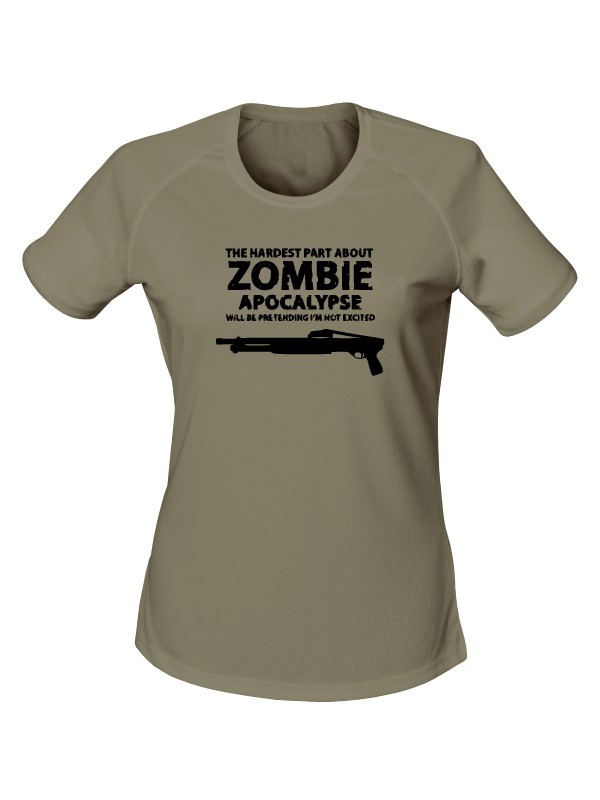 Dámské funkční tričko Zombie Apocalypse Shotgun FORT