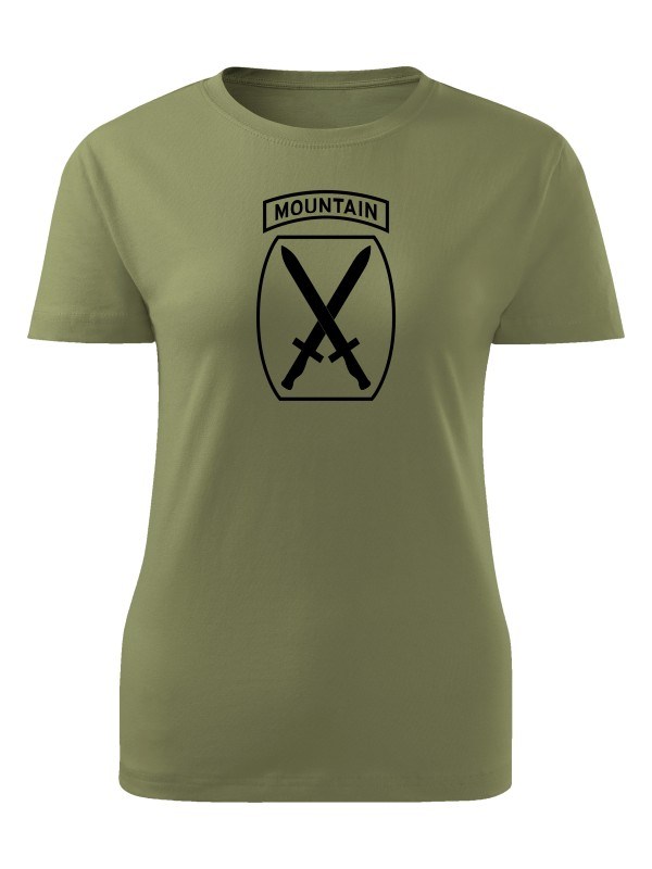 Dámské tričko 10th mountain division