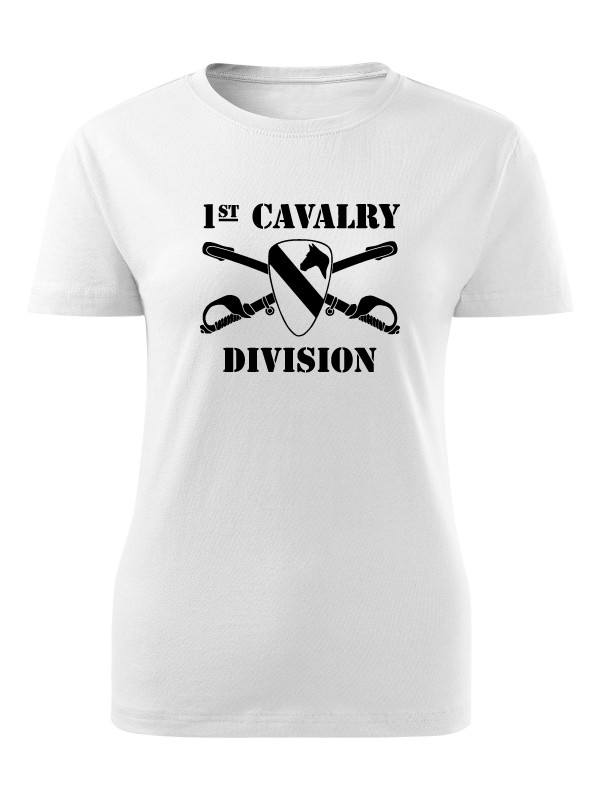 Dámské tričko 1st Cavalry Division Sabres and Horse
