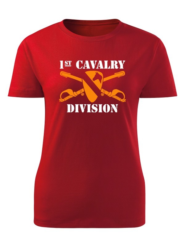 Dámské tričko 1st Cavalry Division Sabres and Horse