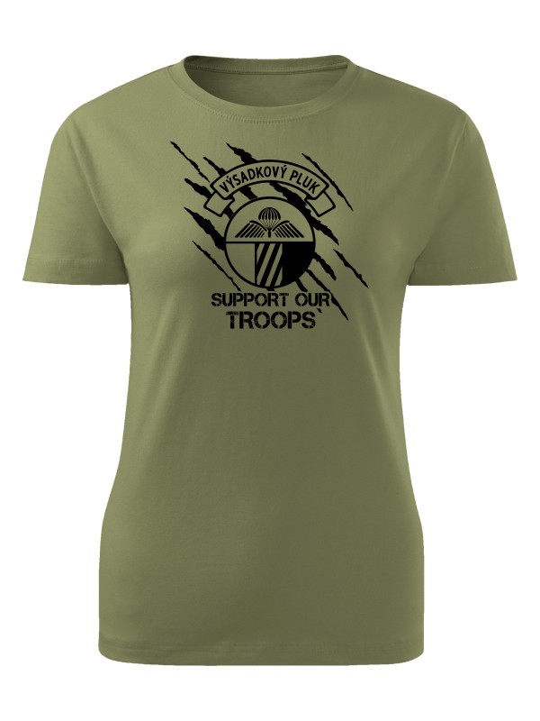Dámské tričko 43. výsadkový pluk