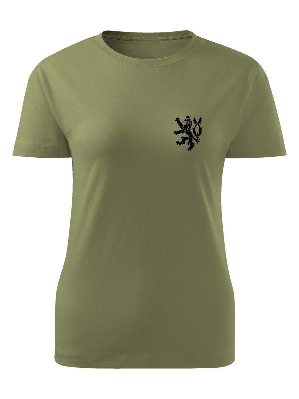 Dámské tričko Czech Armed Forces Lion Simple