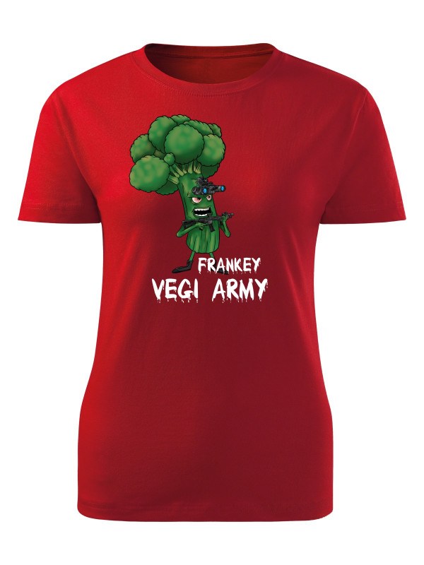 Dámské tričko Frankey - Vegi army