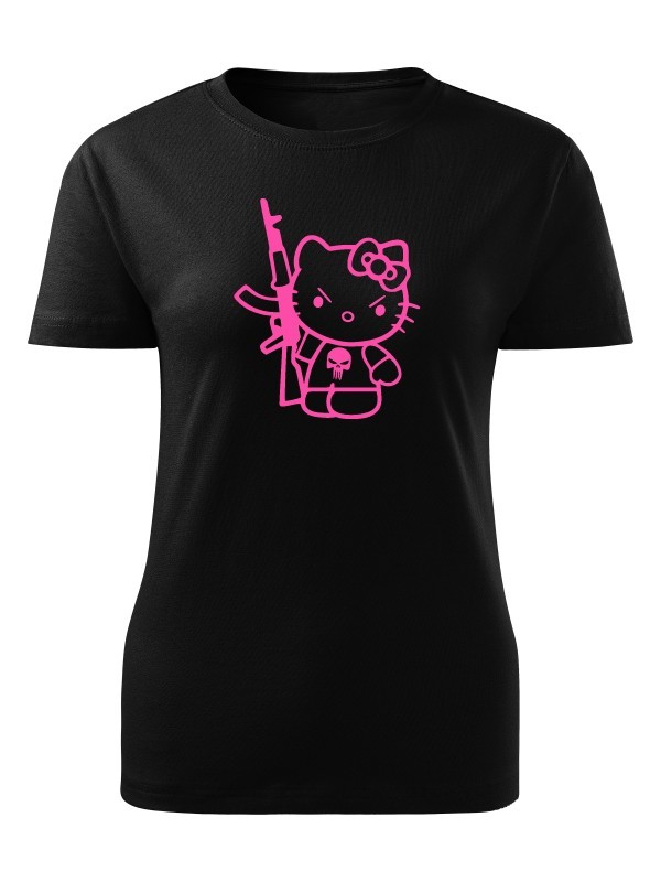 Dámské tričko Hello Kitty Punisher Kalashnikov