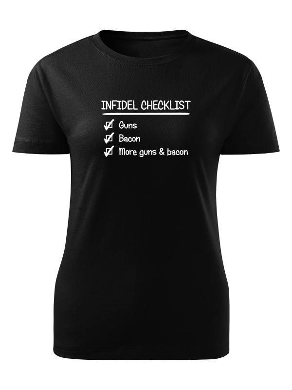 Dámské tričko INFIDEL CHECKLIST