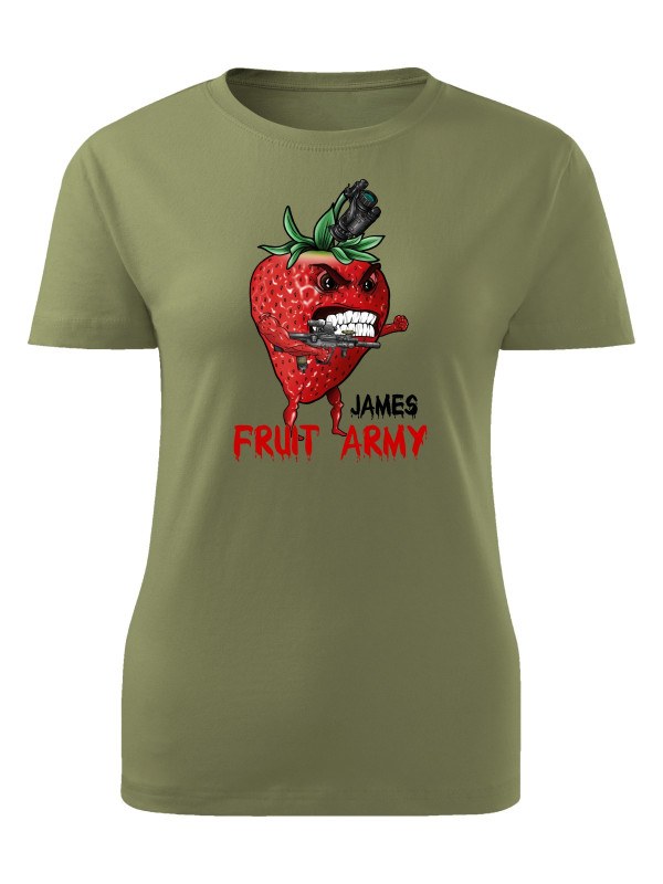 Dámské tričko James - Fruit army