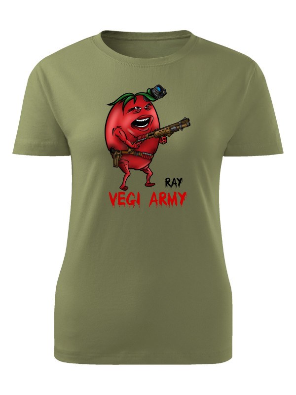 Dámské tričko Ray - Vegi army