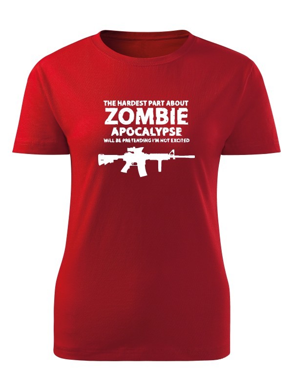 Dámské tričko Zombie Apocalypse M4 Carbine