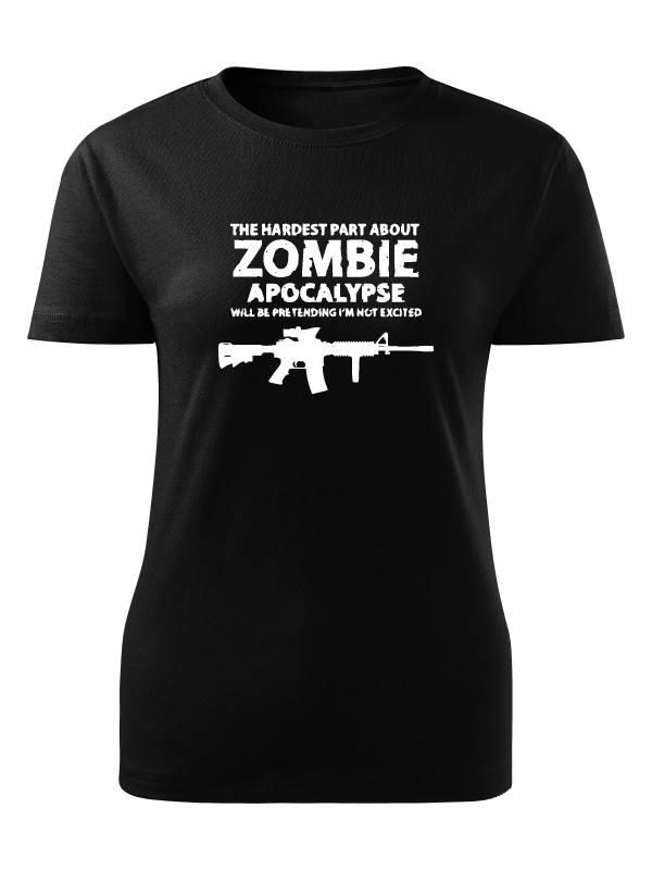 Dámské tričko Zombie Apocalypse M4 Carbine