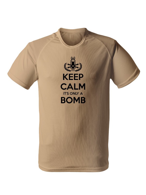 Funkční tričko KEEP CALM IT'S ONLY A BOMB