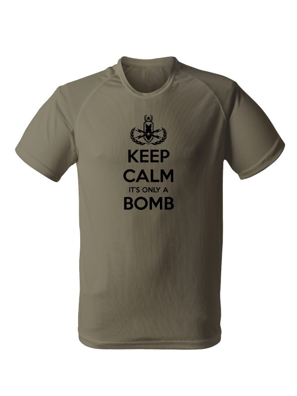 Funkční tričko KEEP CALM IT'S ONLY A BOMB