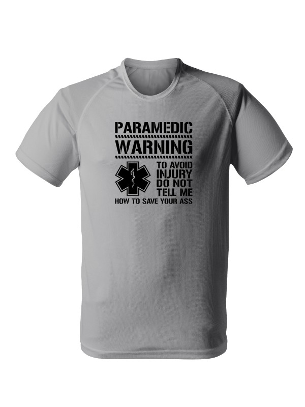 Funkční tričko PARAMEDIC WARNING