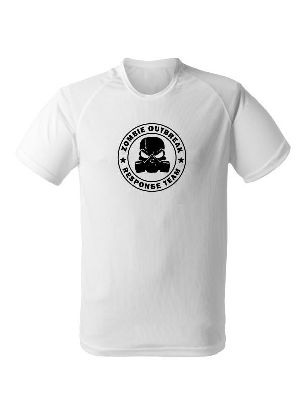 Funkční tričko Zombie Outbreak Response Team Gas Masked Skull
