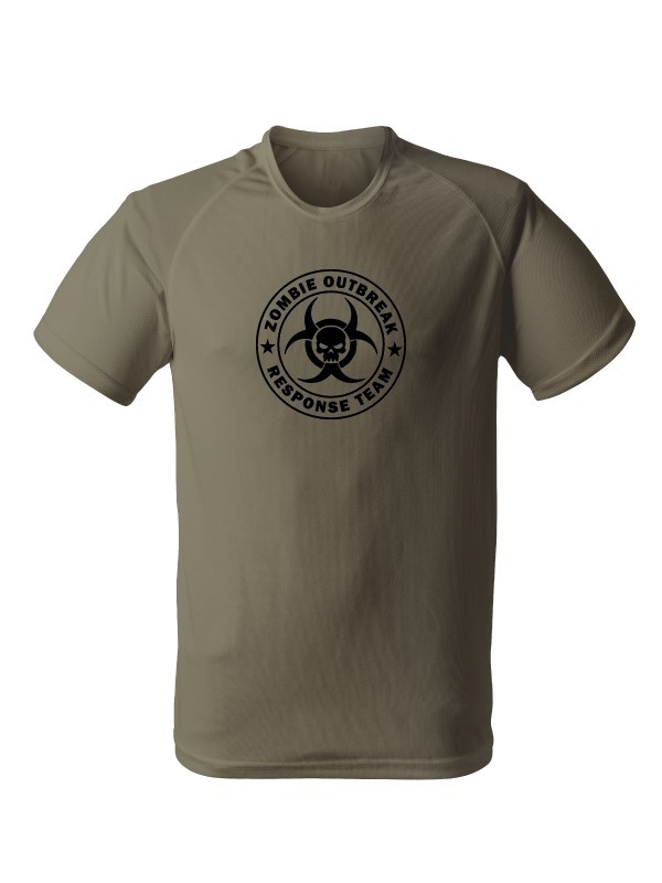 Funkční tričko Zombie Outbreak Response Team Skull
