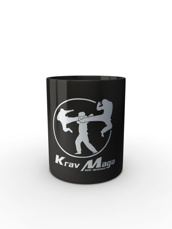 Hrnek černý Krav Maga self defence