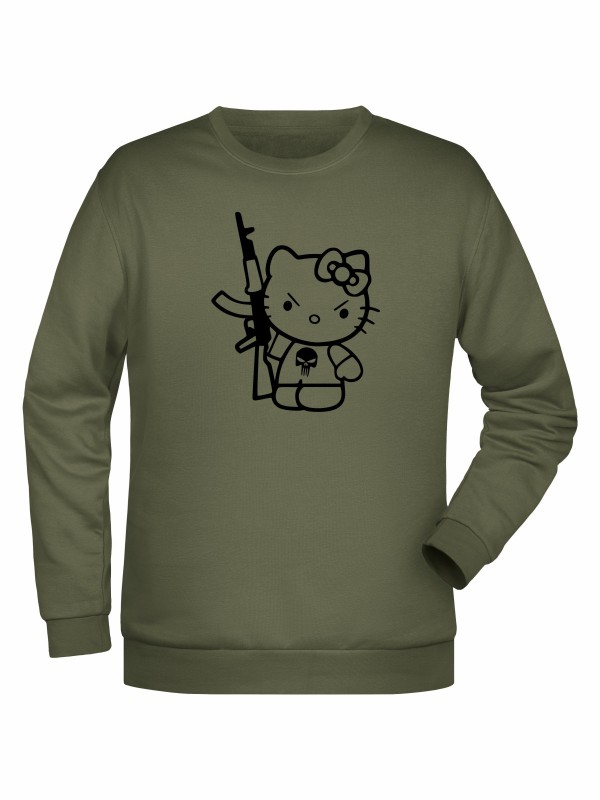 Mikina Hello Kitty Punisher Kalashnikov