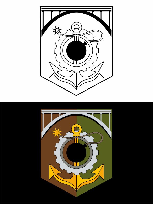 Mikina s kapuc&iacute; 152. ženijn&iacute; prapor - simple