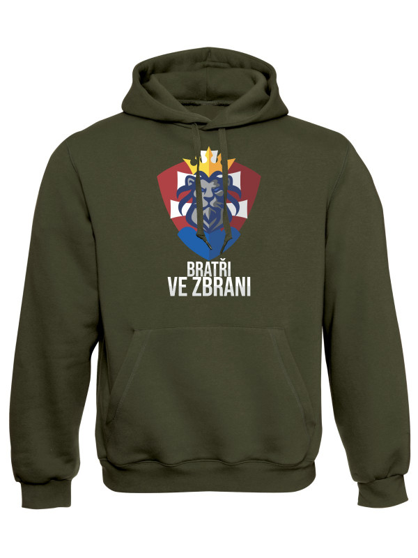 Mikina s kapucí Bratři ve zbrani (merch Tankista)