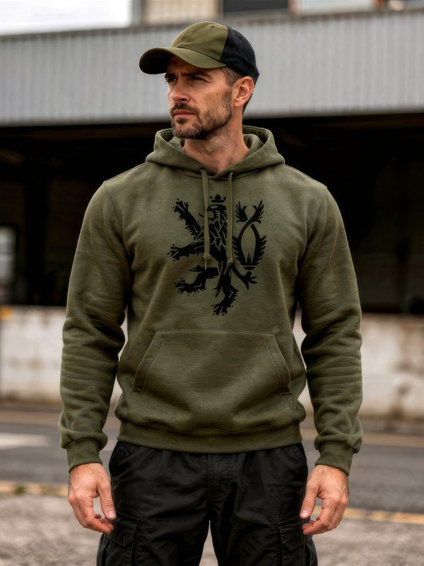 Mikina s kapuc&iacute; Česk&yacute; lev