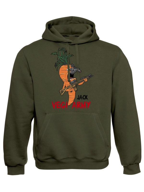 Mikina s kapucí Jack - Vegi army
