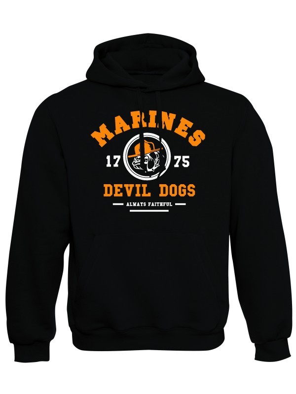 Mikina s kapucí Marines Devil Dogs