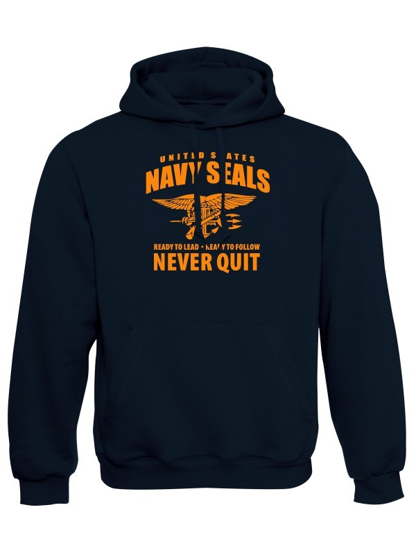 Mikina s kapucí United States NAVY SEALS Never Quit