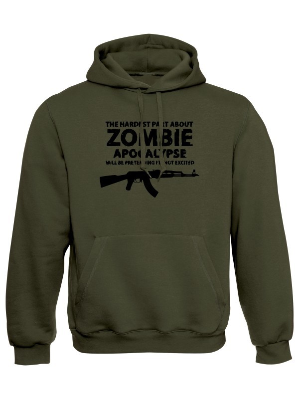 Mikina s kapucí Zombie Apocalypse Kalashnikov AKM