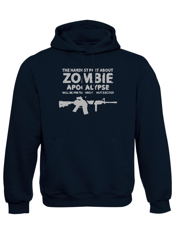 Mikina s kapucí Zombie Apocalypse M4 Carbine