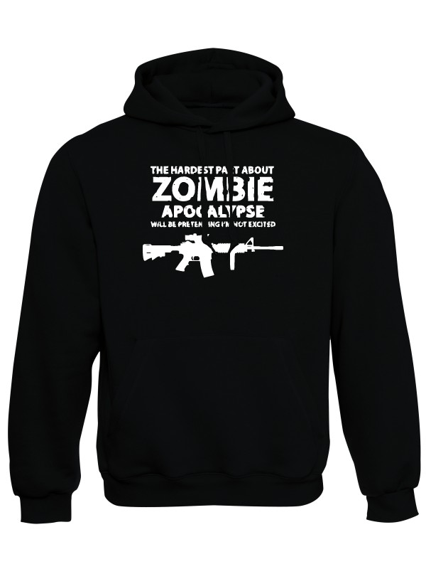 Mikina s kapucí Zombie Apocalypse M4 Carbine