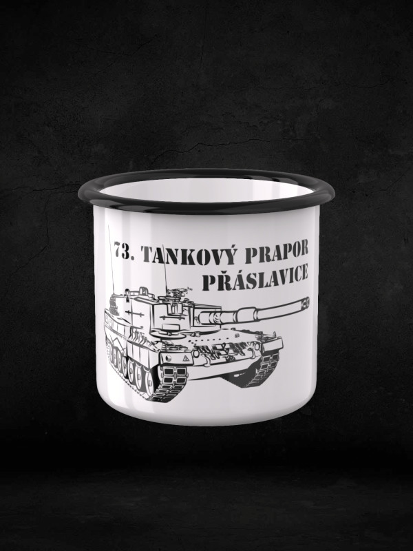 Plechový hrnek 73. tankový prapor - LEOPARD 2A4