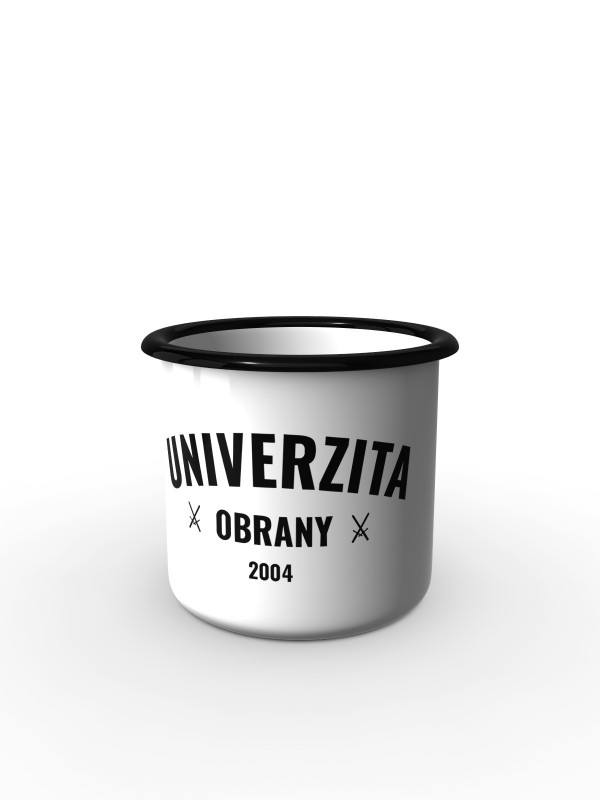 Plechový hrnek Univerzita obrany